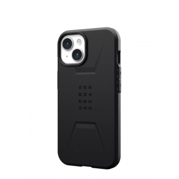 Чехол UAG Civilian с поддержкой Magsafe для iPhone 15 Black (Чёрный)