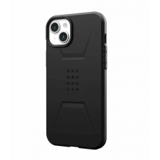 Чехол UAG Civilian с поддержкой Magsafe для iPhone 15 Plus Black (Чёрный)