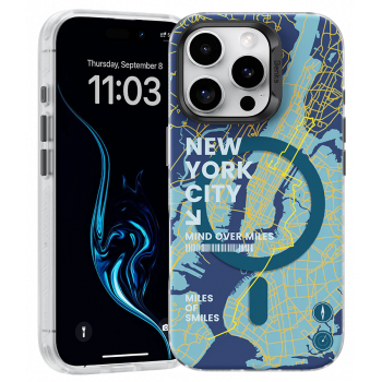 Чехол силиконовый Benks NEW YORK Phone Case (MagSafe) для iPhone 16 Pro