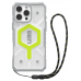 Чехол + шнурок с поддержкой MAGSAFE Uag Pathfinder Clear для iPhone 16 Pro Max Active Neon Lanyard