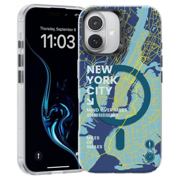 Чехол силиконовый Benks NEW YORK Phone Case (MagSafe) для iPhone 16