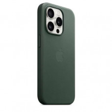 Чехол iPhone 15 Pro 6.1" FineWoven Case with Magsafe Evergreen (Зелёный)