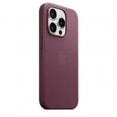 Чехол iPhone 15 Pro 6.1" FineWoven Case with Magsafe Mulberry (Бордовый)