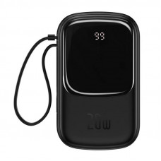 Аккумулятор внешний универсальный Baseus Qpow Digital Display QC (USB:5V-3A & Type C: 5V-3A) (PPQD-H01) 20000 mAh Черный