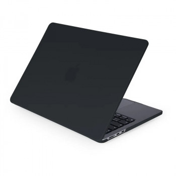 Защитный чехол-накладка HardShell Case для Apple MacBook Air 13.6 A2681 (M2) матовая черная
