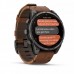 Умные часы GARMIN Fenix 8 Pro 47 мм (Sapphire, Carbon grey DLC titanium with Chestnut leather band) - AMOLED