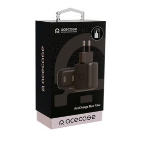Сетевое зарядное устройство AceCase Duo 45W Black