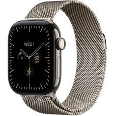 Умные часы Apple Watch Series 12 46mm Titanium Natural Case with Natural Milanese Loop (размер S/M)