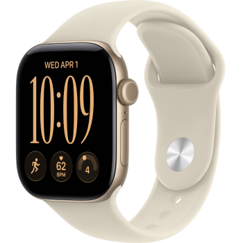 Умные часы Apple Watch Series 12 46mm Aluminum Light Gold Case with Sand Sport Band (размер S/M)