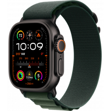 Умные часы Apple Watch Ultra 2 (2024) GPS + Cellular 49mm Black Titanium Case with Dark Green Alpine Loop (размер S)