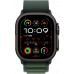 Умные часы Apple Watch Ultra 2 (2024) GPS + Cellular 49mm Black Titanium Case with Dark Green Alpine Loop (размер S)