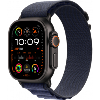 Умные часы Apple Watch Ultra 2 (2024) GPS + Cellular 49mm Black Titanium Case with Navy Alpine Loop (размер M)