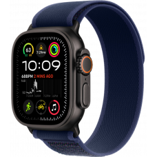 Умные часы Apple Watch Ultra 2 (2024) GPS + Cellular 49mm Black Titanium Case with Blue Trail Loop (размер M/L)