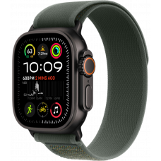 Умные часы Apple Watch Ultra 2 (2024) GPS + Cellular 49mm Black Titanium Case with Green Trail Loop (размер M/L)