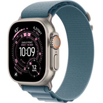 Умные часы Apple Watch Ultra 3 GPS + Cellular 49mm Natural Titanium Case with Blue Alpine loop (размер L)