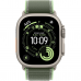 Умные часы Apple Watch Ultra 3 GPS + Cellular 49mm Natural Titanium Case with Green Trail Loop (размер M/L)