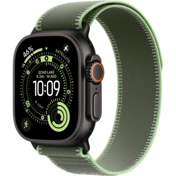 Умные часы Apple Watch Ultra 3 GPS + Cellular 49mm Black Titanium Case with Green Trail Loop (размер M/L)
