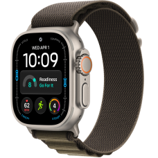 Умные часы Apple Watch Ultra 4 GPS + Cellular 49mm Natural Titanium Case with Dark Olive Alpine loop (размер S)