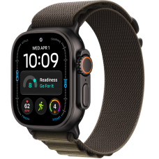Умные часы Apple Watch Ultra 4 GPS + Cellular 49mm Black Titanium Case with Dark Olive Alpine loop (размер S)