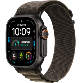 Умные часы Apple Watch Ultra 4 GPS + Cellular 49mm Black Titanium Case with Dark Olive Alpine loop (размер M)