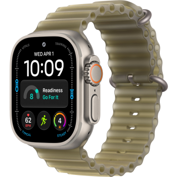 Умные часы Apple Watch Ultra 4 GPS + Cellular 49mm Natural Titanium Case with Translucent Kelp Ocean Band