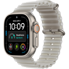 Умные часы Apple Watch Ultra 4 GPS + Cellular 49mm Natural Titanium Case with Translucent Gray Ocean Band