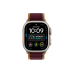 Умные часы Apple Watch Ultra 4 GPS + Cellular 49mm Natural Titanium Case with Burgundy Trail loop (размер S/M)