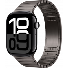 Умные часы Apple Watch Series 10 GPS 46mm Aluminum Jet Black Case with Slate Link Bracelet