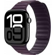 Умные часы Apple Watch Series 10 GPS 46mm Aluminum Jet Black Case with Black Blackberry Magnetic Link