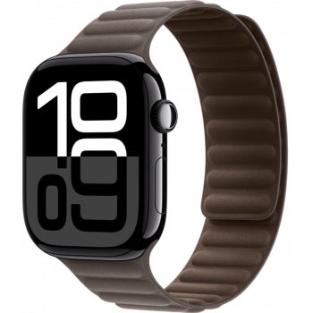 Умные часы Apple Watch Series 10 GPS 46mm Aluminum Jet Black Case with Dark Taupe Magnetic Link