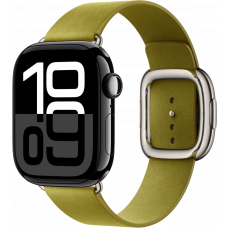 Умные часы Apple Watch Series 10 GPS 46mm Aluminum Jet Black Case with Chartreuse Modern Buckle (размер S)