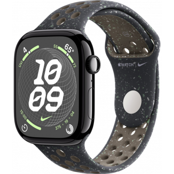 Умные часы Apple Watch Series 10 GPS 42mm Aluminum Jet Black Case with Midnight Sky Nike Sport Band