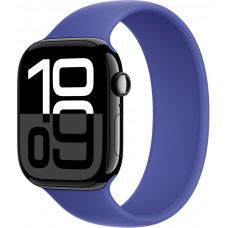 Умные часы Apple Watch Series 10 GPS + Cellular 42mm Aluminum Jet Black Case with Ultramarine Solo Loop Band