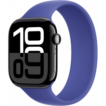 Умные часы Apple Watch Series 10 GPS 46mm Aluminum Jet Black Case with Ultramarine Solo Loop Band