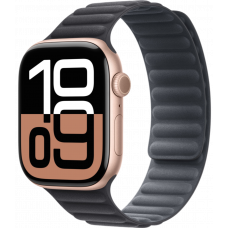 Умные часы Apple Watch Series 10 GPS + Cellular 46mm Aluminum Rose Gold Case with Black Magnetic Link