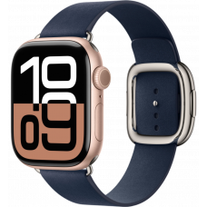 Умные часы Apple Watch Series 10 GPS 42mm Aluminum Rose Gold Case with Deep Blue Modern Buckle (размер S)