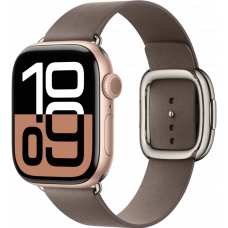 Умные часы Apple Watch Series 10 GPS + Cellular 46mm Aluminum Rose Gold Case with Dark Taupe Modern Buckle (размер S)