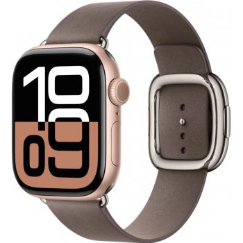 Умные часы Apple Watch Series 10 GPS 42mm Aluminum Rose Gold Case with Dark Taupe Modern Buckle (размер L)