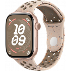 Умные часы Apple Watch Series 10 GPS 46mm Aluminum Rose Gold Case with Desert Stone Nike Sport Band