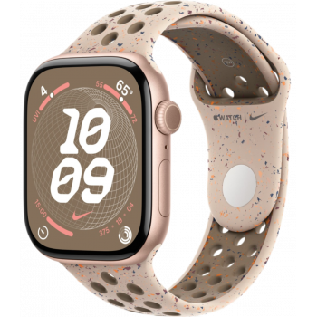 Умные часы Apple Watch Series 10 GPS 42mm Aluminum Rose Gold Case with Desert Stone Nike Sport Band