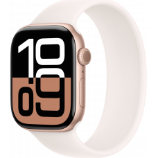 Умные часы Apple Watch Series 10 GPS 42mm Aluminum Rose Gold Case with Light Blush Solo Loop Band