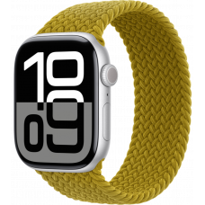 Умные часы Apple Watch Series 10 GPS + Cellular 42mm Aluminum Silver Case with Chartreuse Textile Braided Solo Loop