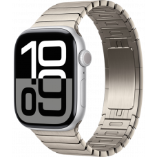 Умные часы Apple Watch Series 10 GPS + Cellular 46mm Aluminum Silver Case with Natural Link Bracelet