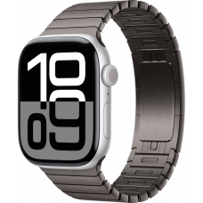 Умные часы Apple Watch Series 10 GPS + Cellular 42mm Aluminum Silver Case with Slate Link Bracelet