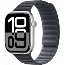 Умные часы Apple Watch Series 10 GPS + Cellular 46mm Aluminum Silver Case with Black Magnetic Link