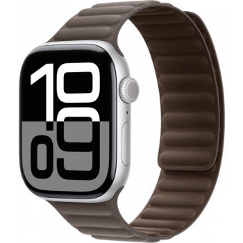 Умные часы Apple Watch Series 10 GPS + Cellular 42mm Aluminum Silver Case with Dark Taupe Magnetic Link