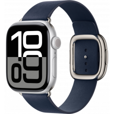 Умные часы Apple Watch Series 10 GPS 42mm Aluminum Silver Case with Deep Blue Modern Buckle (размер S)