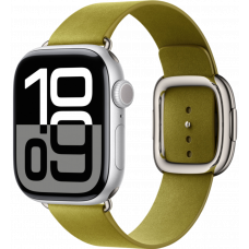 Умные часы Apple Watch Series 10 GPS 46mm Aluminum Silver Case with Chartreuse Modern Buckle (размер S)