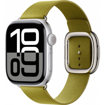 Умные часы Apple Watch Series 10 GPS + Cellular 42mm Aluminum Silver Case with Chartreuse Modern Buckle (размер L)