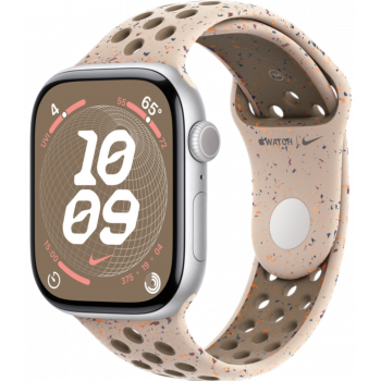 Умные часы Apple Watch Series 10 GPS + Cellular 46mm Aluminum Silver Case with Desert Stone Nike Sport Band